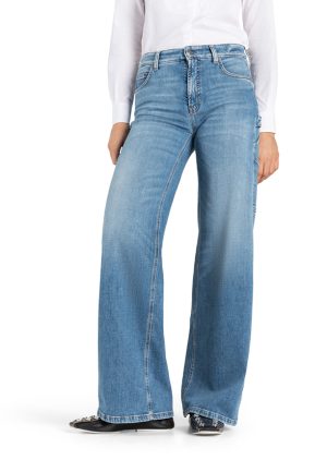 SPODNIE JEANSOWE ALIA NIEBIESKIE