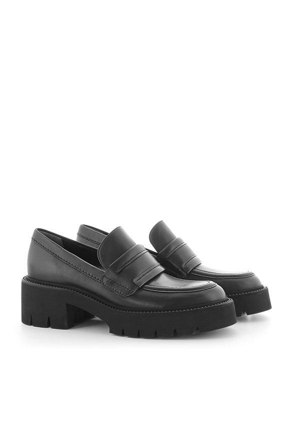 LOAFERSY SHINY CZARNE