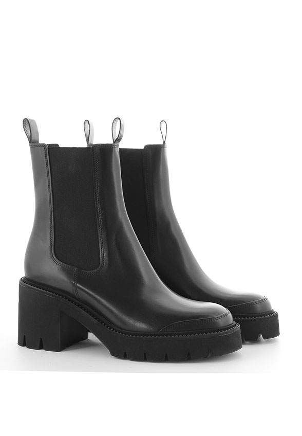 BOTKI GLOSSY CZARNE