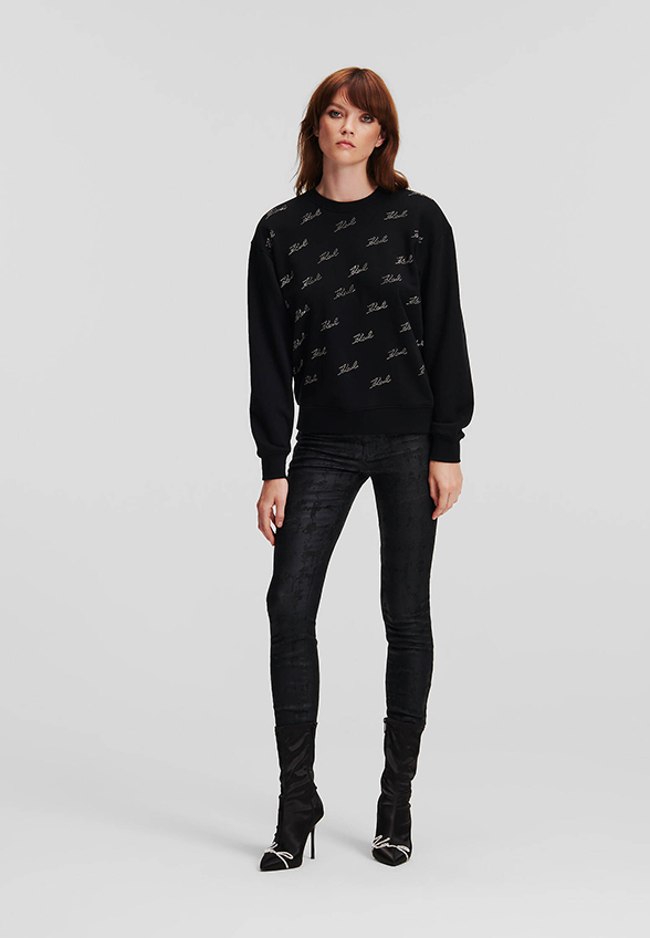 BLUZA Z LOGO CZARNA