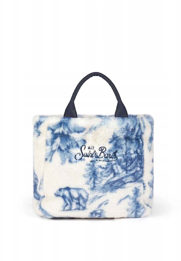 TORBA COLETTE SOFT BIAŁO-NIEBIESKA