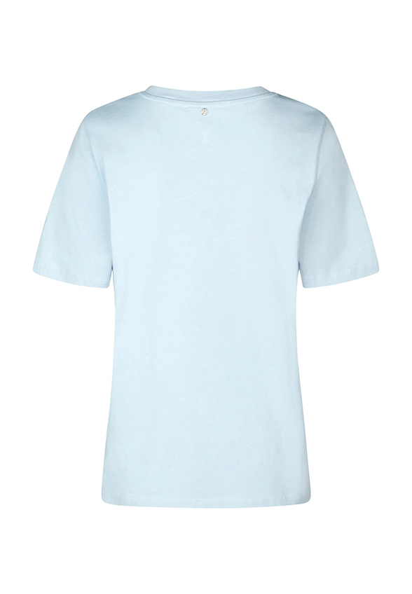 T-SHIRT Z NAPISEM NIEBIESKI