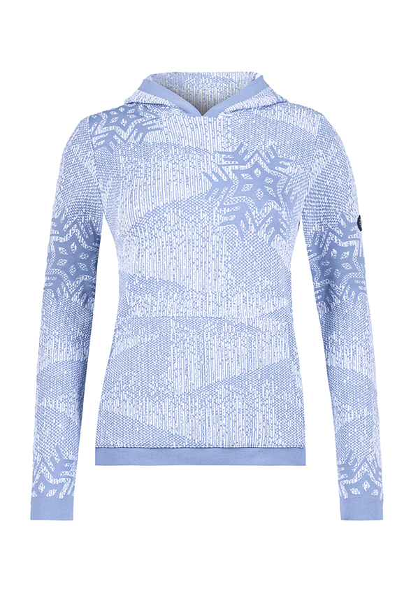 SWETER Z KAPTUREM TERMOZOLACYJNY NIEBIESKI