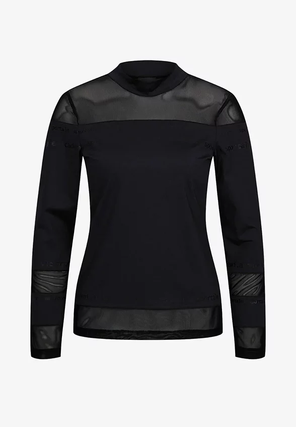 LONGSLEEVE Z SIATECZKĄ CZARNY
