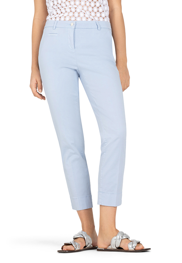 SPODNIE STELLA CROPPED BŁĘKITNE