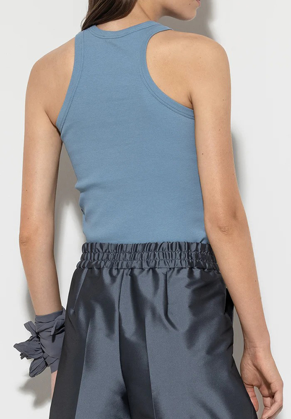 TANK TOP PRĄŻKOWANY NIEBIESKI