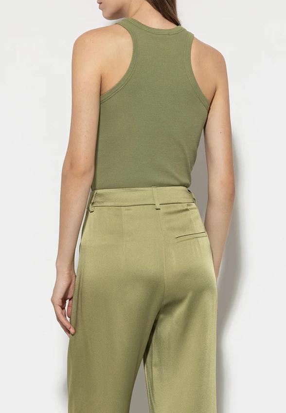 TANK TOP PRĄŻKOWANY ZIELONY