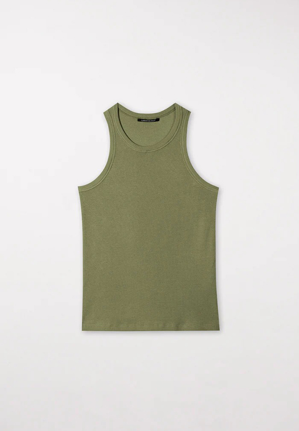 TANK TOP PRĄŻKOWANY ZIELONY