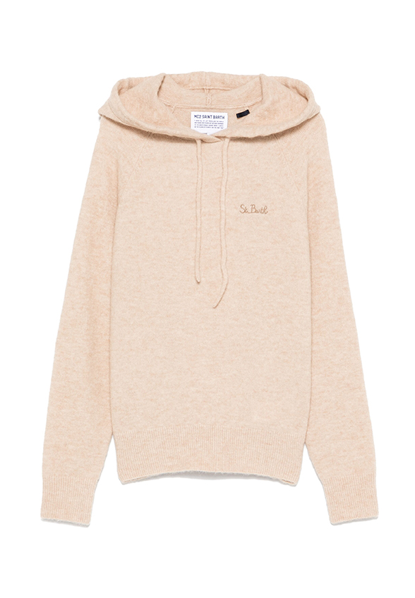 BLUZA DZIANINOWA ELIDE BEŻOWA