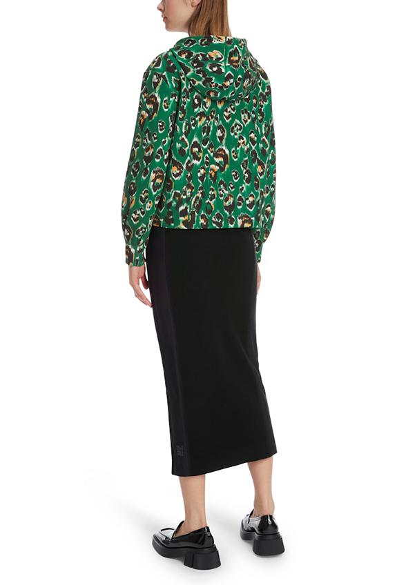 BLUZA Z DŻERSEJU SCUBA ZIELONA