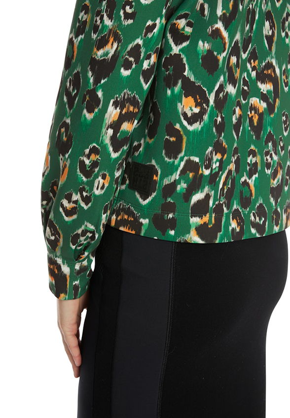 BLUZA Z DŻERSEJU SCUBA ZIELONA