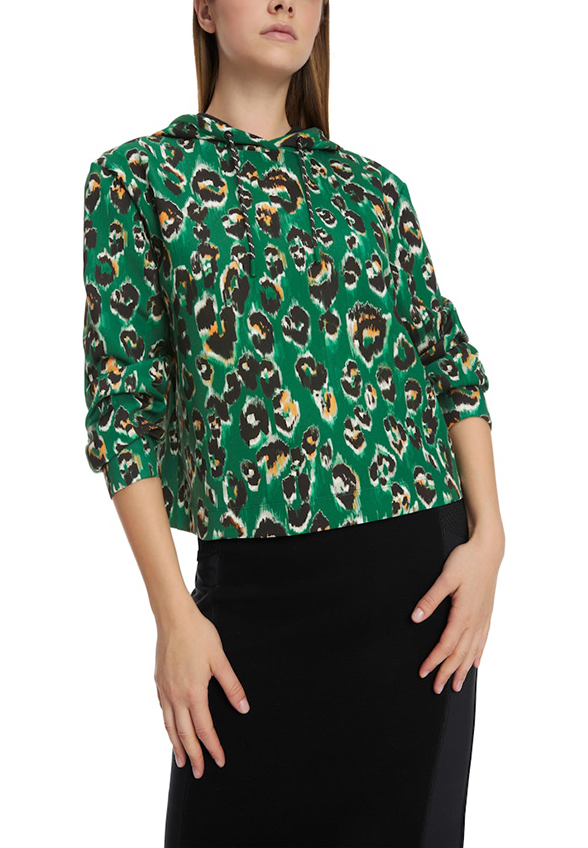 BLUZA Z DŻERSEJU SCUBA ZIELONA