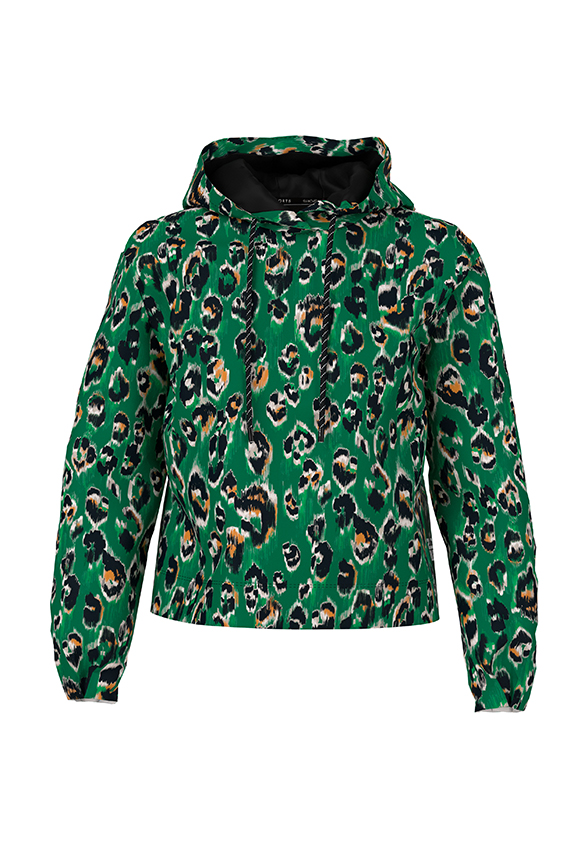 BLUZA Z DŻERSEJU SCUBA ZIELONA