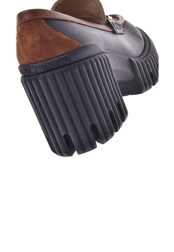 LOAFERSY NA OBCASIE CZARNO-BRĄZOWE