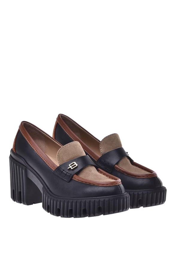 LOAFERSY NA OBCASIE CZARNO-BRĄZOWE
