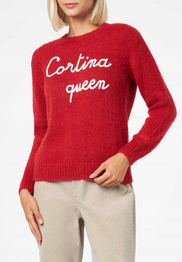 SWETER NEW QUEEN SOFT CORTINA CZERWONY