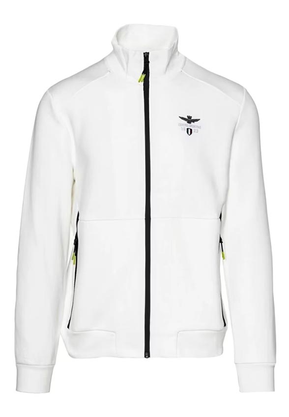 BLUZA SPORTOWA BAWEŁNIANA BIAŁA