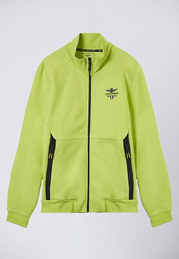 BLUZA SPORTOWA BAWEŁNIANA ZIELONA