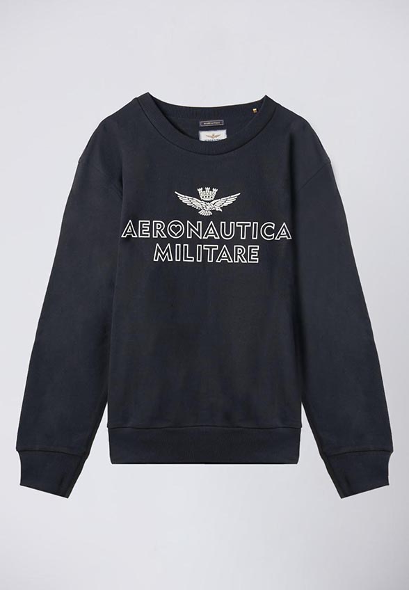BLUZA Z GUMOWANYM NADRUKIEM CZARNA
