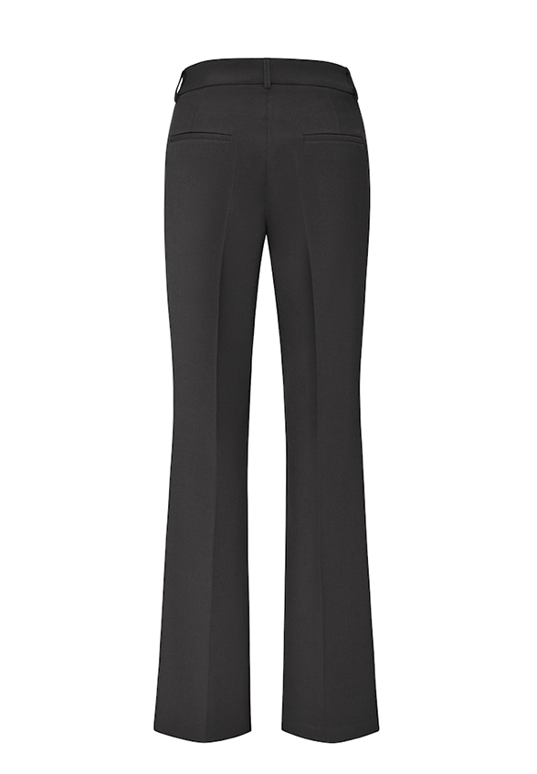 SPODNIE FAWN FLARED FIT-LONG CZARNE