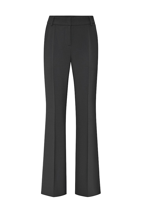 SPODNIE FAWN FLARED FIT-LONG CZARNE
