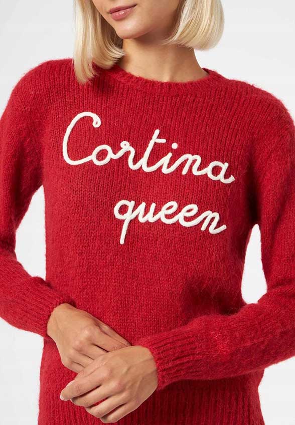 SWETER NEW QUEEN SOFT CORTINA CZERWONY
