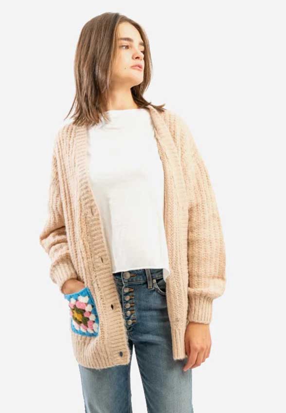 SWETER CHLOE SOFT BEŻOWY