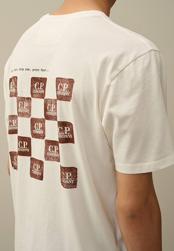 T-SHIRT Z GRAFIKĄ NA PLECACH BIAŁY