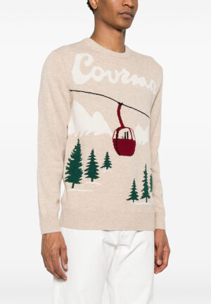 SWETER HERON C COURMA PINES BEŻOWY