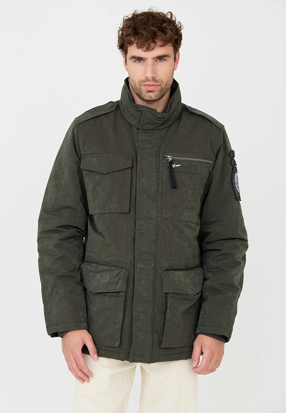 KURTKA Z KIESZENIAMI CARGO KHAKI