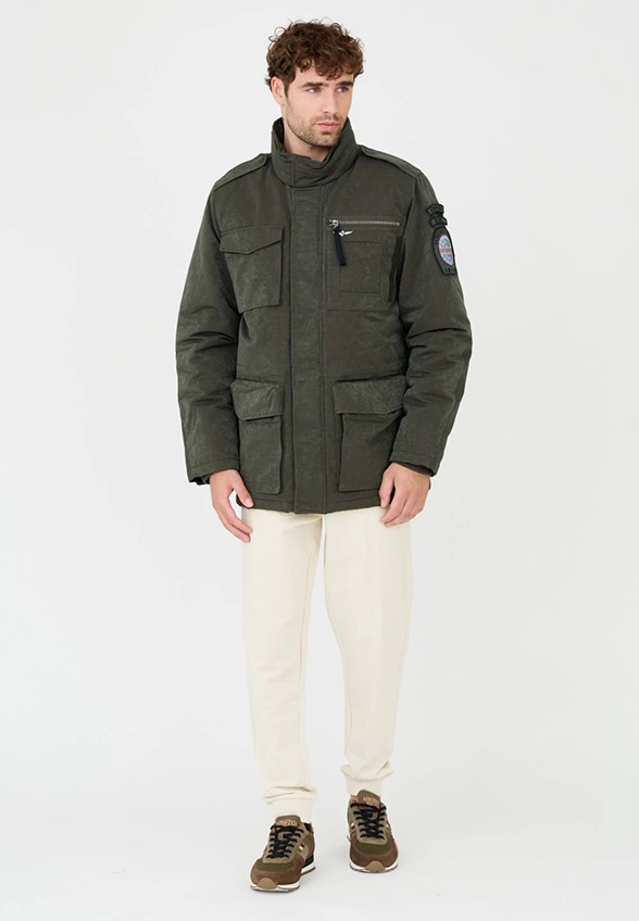 KURTKA Z KIESZENIAMI CARGO KHAKI