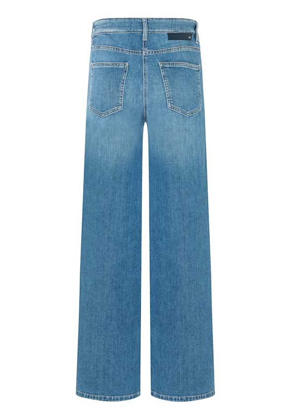 SPODNIE JEANSOWE ALMA WIDE-FIT LONG NIEBIESKIE