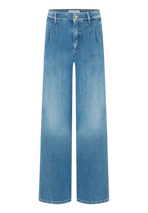 SPODNIE JEANSOWE ALMA WIDE-FIT LONG NIEBIESKIE