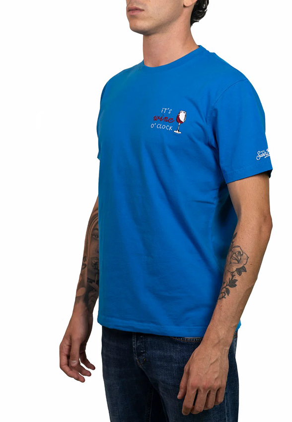 T-SHIRT ARNOTT WINE O'CLOCK NIEBIESKI