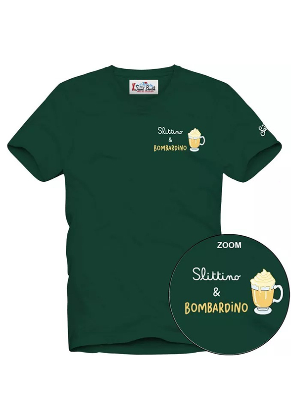 T-SHIRT ARNOTT SLITTINO BOMBARDINO ZIELONY