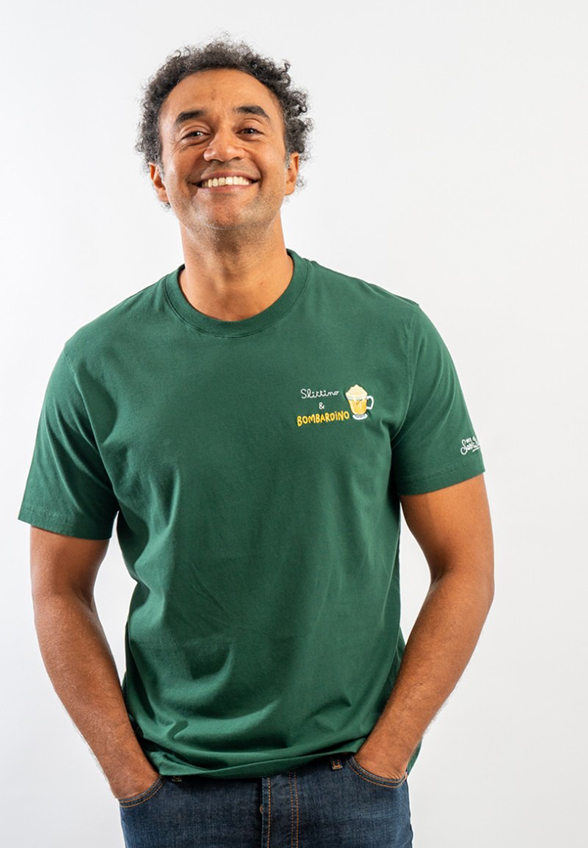 T-SHIRT ARNOTT SLITTINO BOMBARDINO ZIELONY