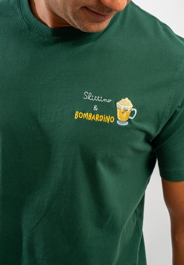 T-SHIRT ARNOTT SLITTINO BOMBARDINO ZIELONY