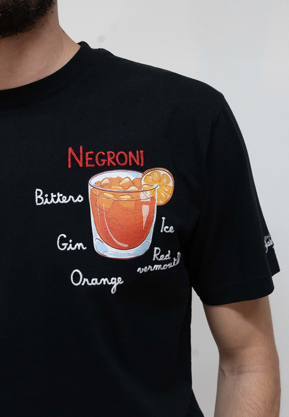 T-SHIRT NEGRONI CZARNY