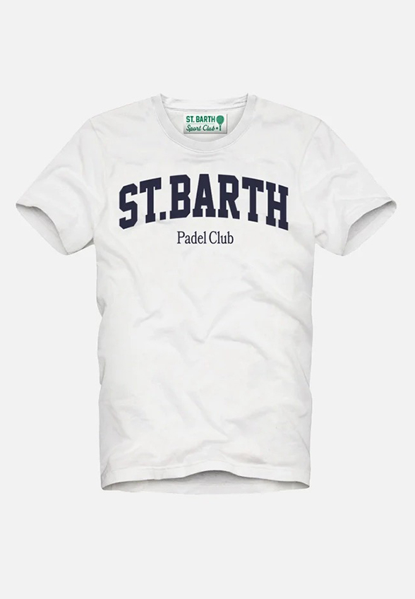 T-SHIRT ARNOTT PADEL LOGO BIAŁY