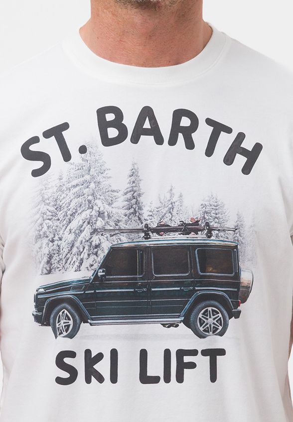 T-SHIRT ARNOTT SKI LIFT BIAŁY
