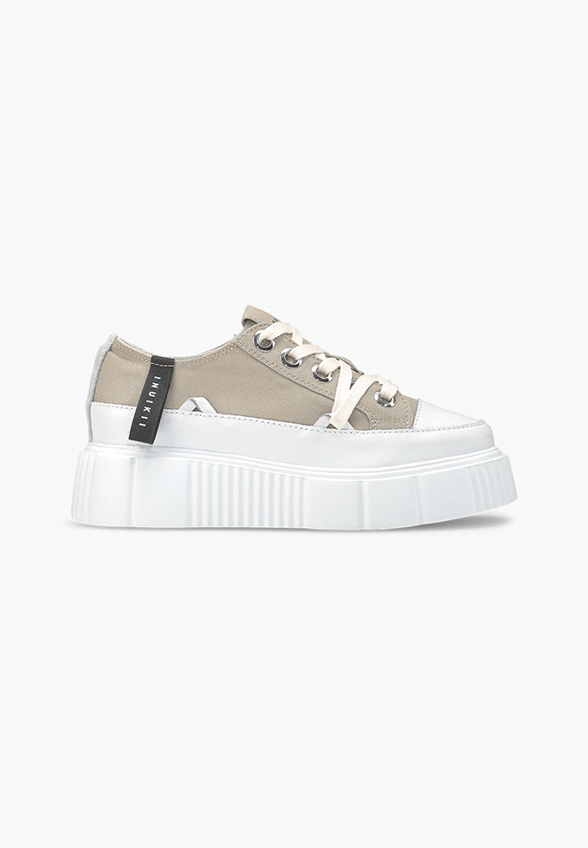 SNEAKERSY MATILDA CANVAS LOW SZARO-BEŻOWE