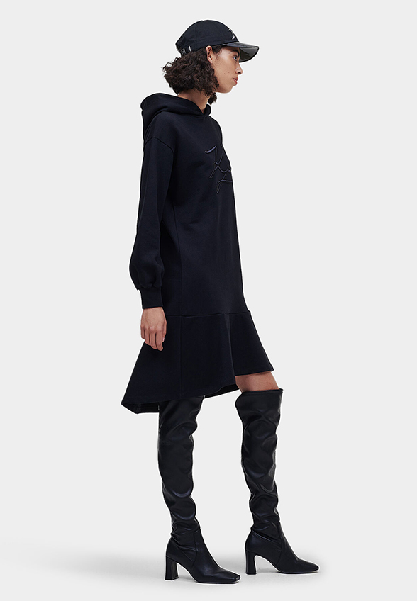 SUKIENKA HOODED SWEAT CZARNA