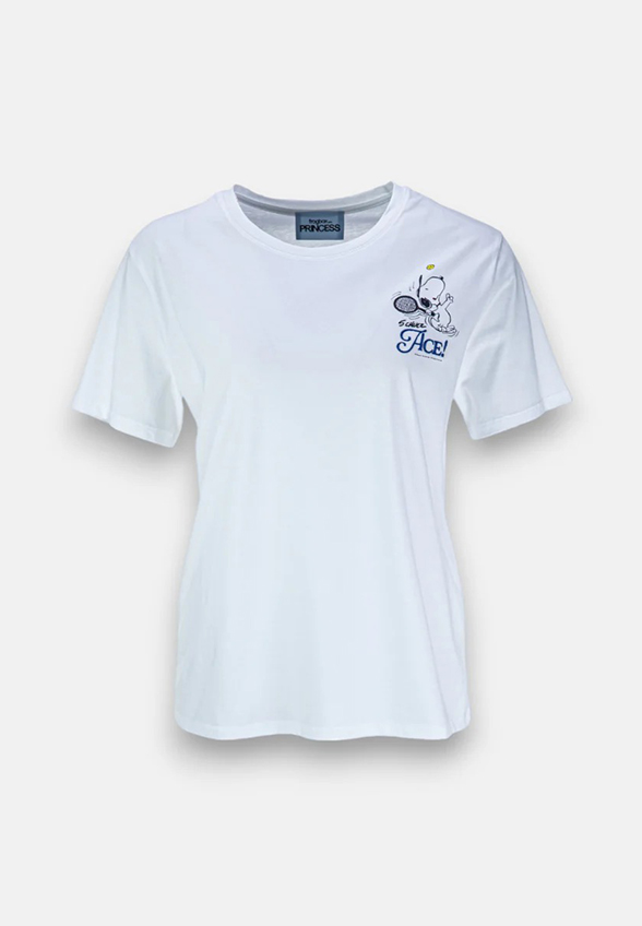 T-SHIRT SNOOPY TENIS BIAŁY