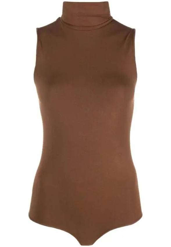 BODY VISCOSE STRING BRĄZOWE