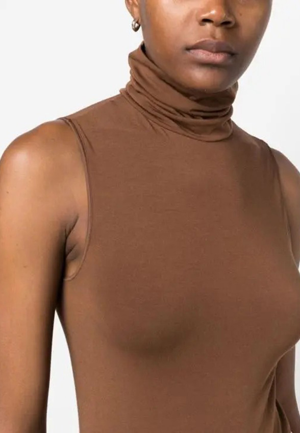 BODY VISCOSE STRING BRĄZOWE