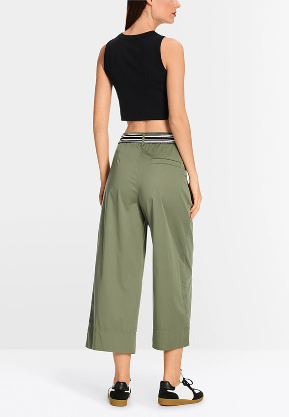 SPODNIE WARRIN WIDE-FIT HIGH ZIELONE