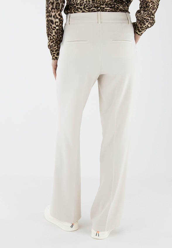 SPODNIE AMELIE WIDE-FIT LONG KREMOWE
