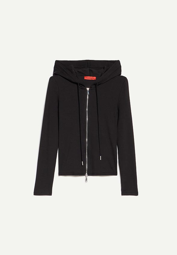 BLUZA VICENZA Z DŻERSEJU CZARNA