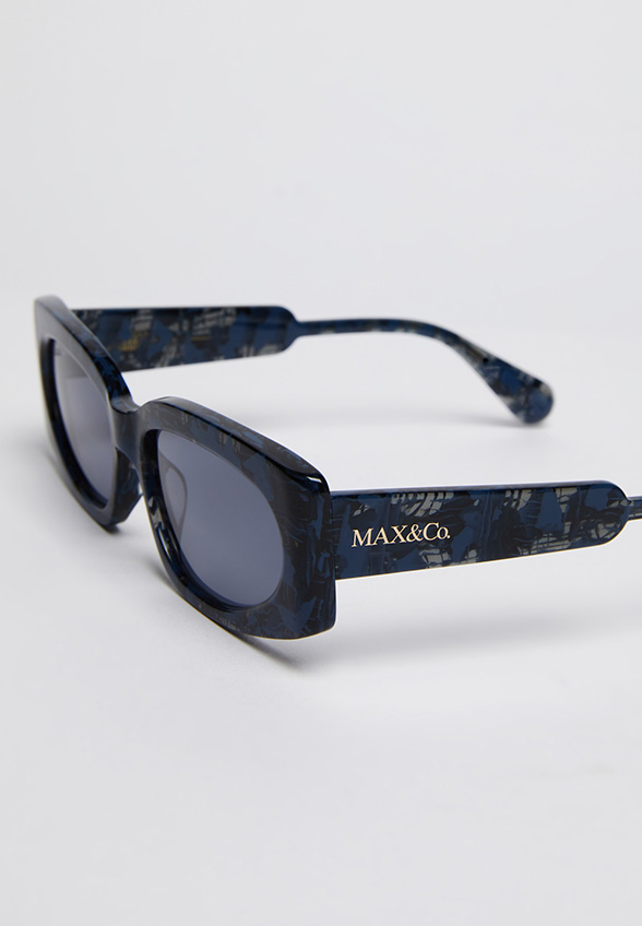 OKULARY PROSTOKĄTNE CZARNE