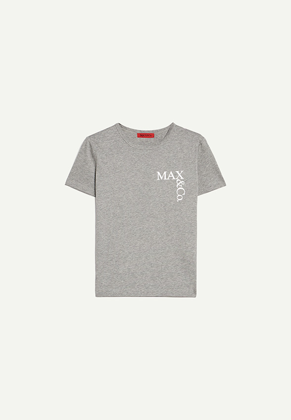 T-SHIRT GREENPOINT Z LAMINOWANYM LOGO SZARY